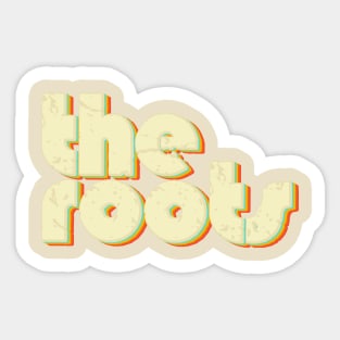 vintage color the roots Sticker